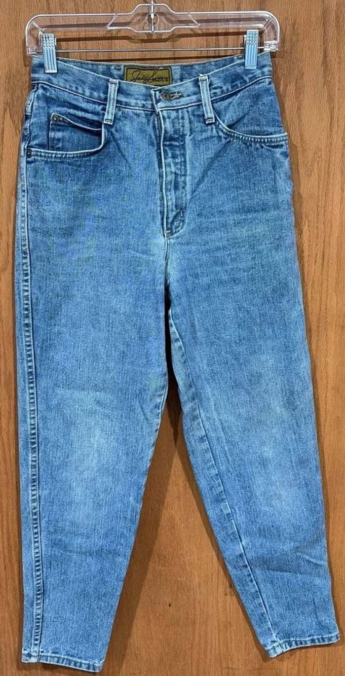 Vintage Jaclyn Smith High Waisted Tapered Leg Denim Jeans Size 7/8 Style 22021